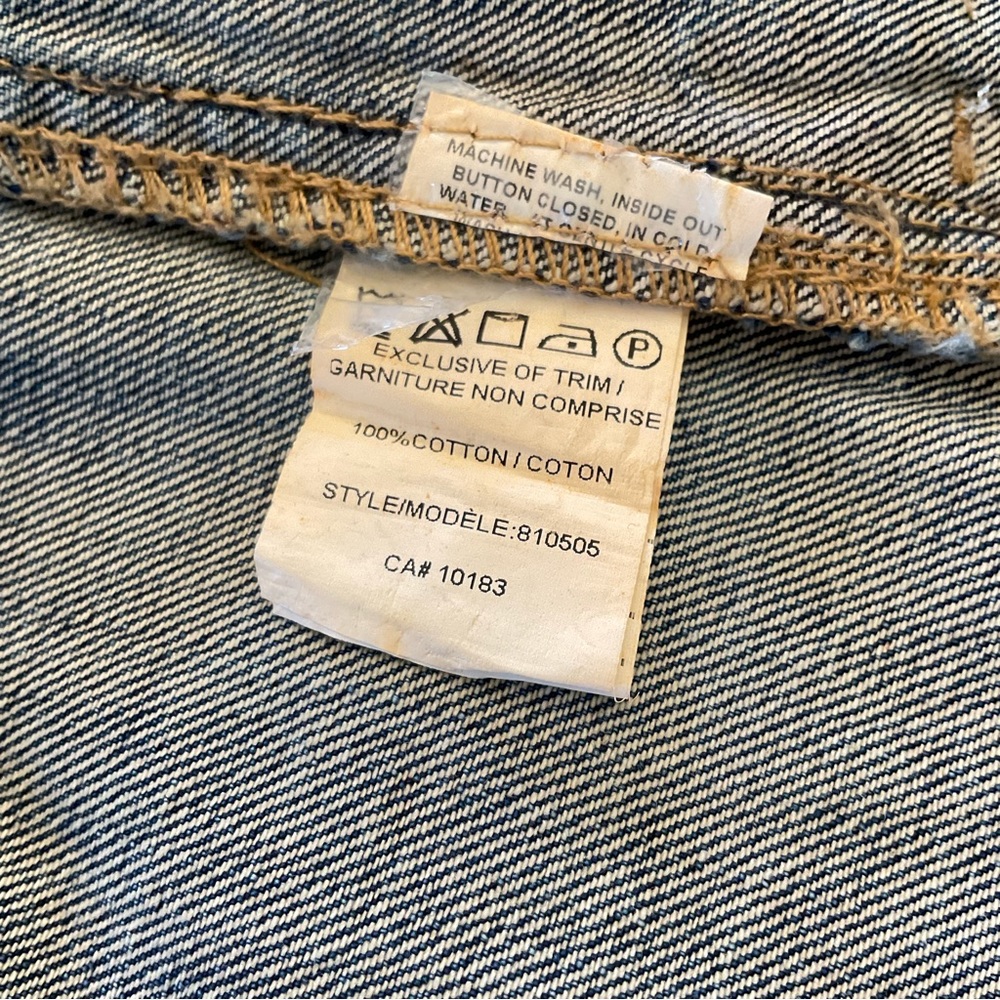 Cartise Boho Denim Floral Embroidery Blue Jean Jacket, Women’s Sz 6 - Picture 8 of 11